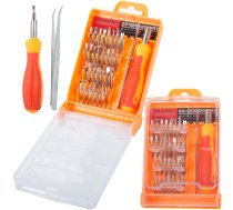 32-in-1 precīzs Torx skrūvgriežu komplekts ar magnētiskiem uzgaļiem, oranžs - tool sets, screwdriver set