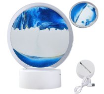 3D kustīgo smilšu galda lampa ar USB un RGB LED apgaismojumu - night light for bedroom, decorative night lamp