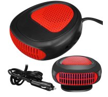 Auto sildītājs un ventilators 150W 12V, logu atkausētājs, melnsarkans