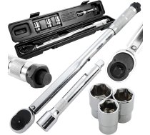 Dinamometriskās atslēgas komplekts 1/2" ar 3 muciņām 17/19/21 mm, 40-210 Nm - various tools, tools for home