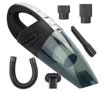 Bezvadu rokas automašīnas putekļsūcējs 120W, melns - car vacuum cleaner, cordless vacuum, handheld vacuum
