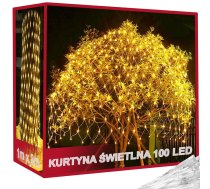 Āra gaismas tīkls 100 LED Ziemassvētku lampiņas, silti balts 1x2m