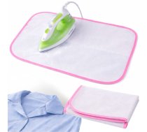 Gludināšanas aizsargtīkliņš delikātiem audumiem, karstumizturīgs paliktnis 50x30 cm, rozā - handheld steamer