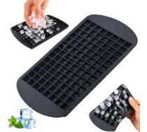 Silikona ledus trauks 160 mini kubiņiem elastīga forma, melns - ice molds and trays, ice cube tray, silicone ice mold