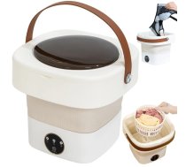 Pārnēsājama saliekamā mini veļas mašīna 11L - mini washing machine, foldable washing machine, portable washer