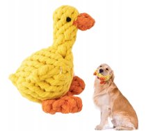 Dabīgā Kokvilna Velkama Rotaļlieta Pīle Virve Suņiem, 13 cm | Natural Cotton Rope Toy Duck Rope for Dogs