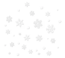 Ziemassvētku logu uzlīmes Ruhhy, PVC, 7,5 cm - christmas window stickers, holiday window clings
