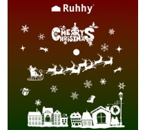 Ruhhy 00022305 Ziemassvētku logu uzlīmes, 66 cm - Christmas window stickers, window decor, festive decorations