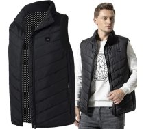 USB Apsildāma veste vīriešiem un sievietēm, silta jaka bez piedurknēm, XL izmērs | Heated Vest Jacket