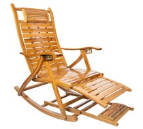 Gotel bambusa šūpuļkrēsls ar masāžas funkciju - bamboo rocking chair, garden chair, massage chair