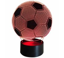 3D LED nakts lampiņa Futbola bumba RGB - 3d night light, football lamp, led soccer light