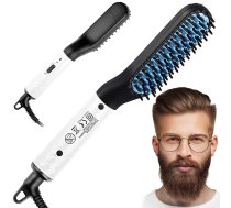 Elektriskā Bārdas un Matu Taisnojošā Ķemme Birste | Beard Brush Straightener Hair Comb