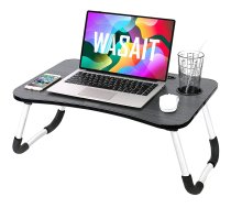 Salokāms Klēpjdatora Galds, Melns | Folding Laptop Table