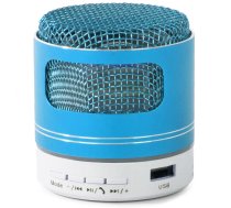 Mini Bezvadu Pārnēsājams Bluetooth Skaļrunis MP3 Radio Fm USB MicroSD, Zils | Wireless Portable Mini Bluetooth Speaker