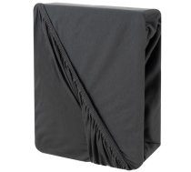 Ruhhy 180x200 cm kokvilnas džersija palags ar gumiju, pelēks - fitted sheet, cotton sheet, jersey sheet