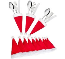 Galda Piederumu Kabatiņas, Santas Cepure, 6 gab. komplekts | Cutlery Pockets