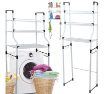 Plaukts virs Veļas Mazgājamās Mašīnas vai Tualetes Poda Vannas Istabas Skapītis | Standing Shelf over Washing Machine Toilet Bathroom Rack Cabinet
