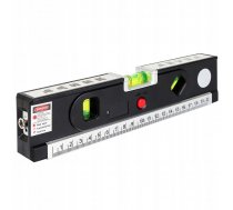 Horizontālais Vertikālais Lāzera Līmenis LV04 ar Mērlenti | Horizontal Vertical Laser Level LV04 with Measuring Tape Rule