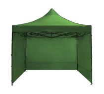 Dārza Nojume Lapene Tents Telts Tirdzniecības Paviljons 3x3m ar sienām, Zaļš | Garden Marquee Tent Canopy Trade Pavilion