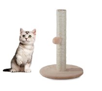 Kaķu nagu asināmais, sizala skrāpēšanas stabs, 43 cm - Bēšs | Cat Sisal Scratching Post