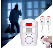 Mājas ofisa bezvadu signalizācija sirēna zvans ar kustības sensoru + 2 tālvadības pultis | Wireless Alarm Bell with Motion Sensor and Remote Control