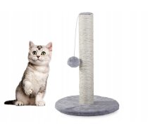 Kaķu nagu asināmais, sizala skrāpēšanas stabs, 43 cm - Pelēks | Cat Sisal Scratching Post