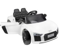 Bērnu Elektromobilis Automašīna AUDI R8 SPYDER + Tālvadības Kontrole, Balts | Children's Electric Car