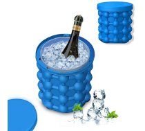 Silikona forma, veidne ledus kubiņu pagatavošanai / Ledus spainis dzērienu dzesēšanai | Ice Cube Maker Silicone Ice Bucket Cup Mold