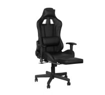 Biroja Spēļu Datorspēļu Krēsls "FOTEL PREMIUM 557" Ofisam Mājai Kabinetam ar kāju balstu, Melns | Office Chair for Gaming