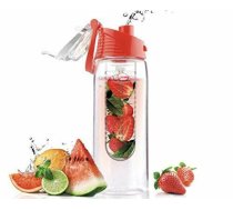 Sporta Tūrisma Ūdens Pudele ar Filtru Nodalījumu Augļiem 700 ml, Sarkans | Picnic Sport Fitness Fruit Infuser Water Bottle