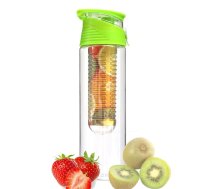 Sporta Tūrisma Ūdens Pudele ar Filtru Nodalījumu Augļiem 700 ml, Zaļš | Picnic Sport Fitness Fruit Infuser Water Bottle