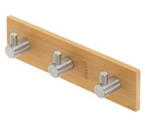 Pašlīmējošs koka pakaramais ar trim āķiem | Self-adhesive Wooden Hanger with Three Hooks