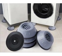 Pretvibrācijas un pretslīdes paliktņi veļas mašīnai, 4 gab., pelēki - washing machine accessories, washing machine mat