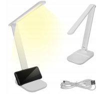LED Galda Ofisa USB Lampa ar Telefona Statīvu Turētāju | Table Office Lamp with Phone Stand Holder