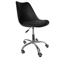 Rotējošs Ofisa Mājas Istabas Kabineta Biroja Krēsls, Melns | Swivel Office Chair