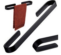 Vannas istabas metāla dvieļu pakaramais, turētājs, Melns | Metal Bathroom Towel Rack Hanger