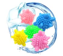 Veļas mazgāšanas un mīkstināšanas bumbiņas, 5 gab., Ø 4.5 cm, dažādas krāsas - washing machine accessories