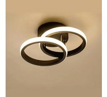 Griestu Lampa Gaismeklis LED Lustra 20W, Melna | Chandelier Ceiling Light Lamp - ceiling lamps, E27 ceiling lamp