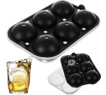 Silikona Forma Veidne Ledus Kubiņu-Lodīšu Pagatavošanai | Ice Cube Maker Ice Ball Mold Tray