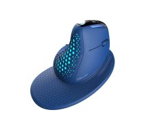 Bezvadu Vertikālā Ergonomiskā Datorpele Delux M618XSD BT+2.4G RGB, Zila | Wireless Vertical Ergonomic Computer Mouse