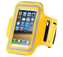 Skriešanas fitnesa sporta rokas aproce, izmērs M - dzeltena | Sport Armband Case, yellow