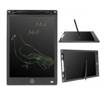 LCD Grafiskā Planšete Planšetdators Zīmēšanai Rakstīšanai 12" + Irbulis, Melna | Drawing Graphic Tablet