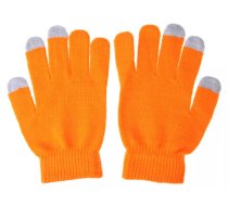 Capacitive Touch Screen Knitted Gloves, orange - cimdi skārienjūtīgam ekrānam