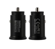 Remax Roki Series Car Charger Universal 2x USB 2.4A, black - 2 portu auto lādētājs planšetdatoriem, telefoniem