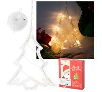 Sienas Loga LED Gaismeklis Lampa Ziemassvētku Jaungada Rotājums Dekorācija "Eglīte", 20x16cm | Luminous Christmas Decoration
