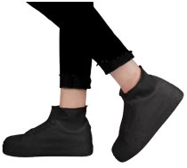 Ūdensizturīgs Apavu Pārvalks Zābaki, L Izmērs 41-45, Melns | Waterproof Rain Shoes Boots Covers - raincoat