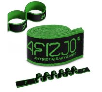 4Fizjo 414 vingrošanas un stiepšanās gumija 90 cm, melna/zaļa - stretching tape, gymnastic tape, fitness band