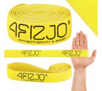 4Fizjo Power Band auduma pretestības gumija 27-35 kg, dzeltena - resistance band, fabric band, fitness band