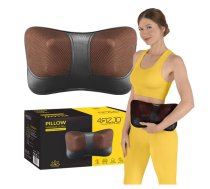 4FIZJO SHIATSU ULTRA+ Šiacu Masāžas Spilvens Ķermeņa Masieris ar Sildīšanas Funkciju, Brūns | Heated Neck Massage Pillow