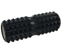 Masāžās Putu Rullis Jogas Fitnesa Pilates Muskuļu Veltnis 32.5x13.5cm, Melns | Yoga Massage Foam Fitness Roller